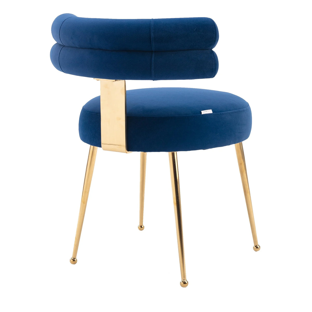 Velvet Upholstered Side Dining Chair with Golden Legs X69595
