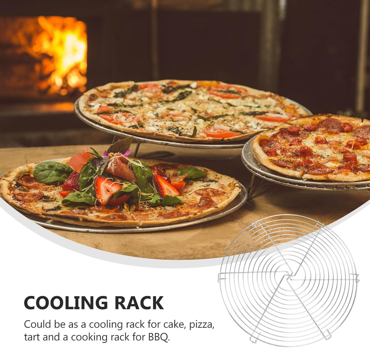 12 Inch Round Stainless Steel Cake Cooling Rack P67120