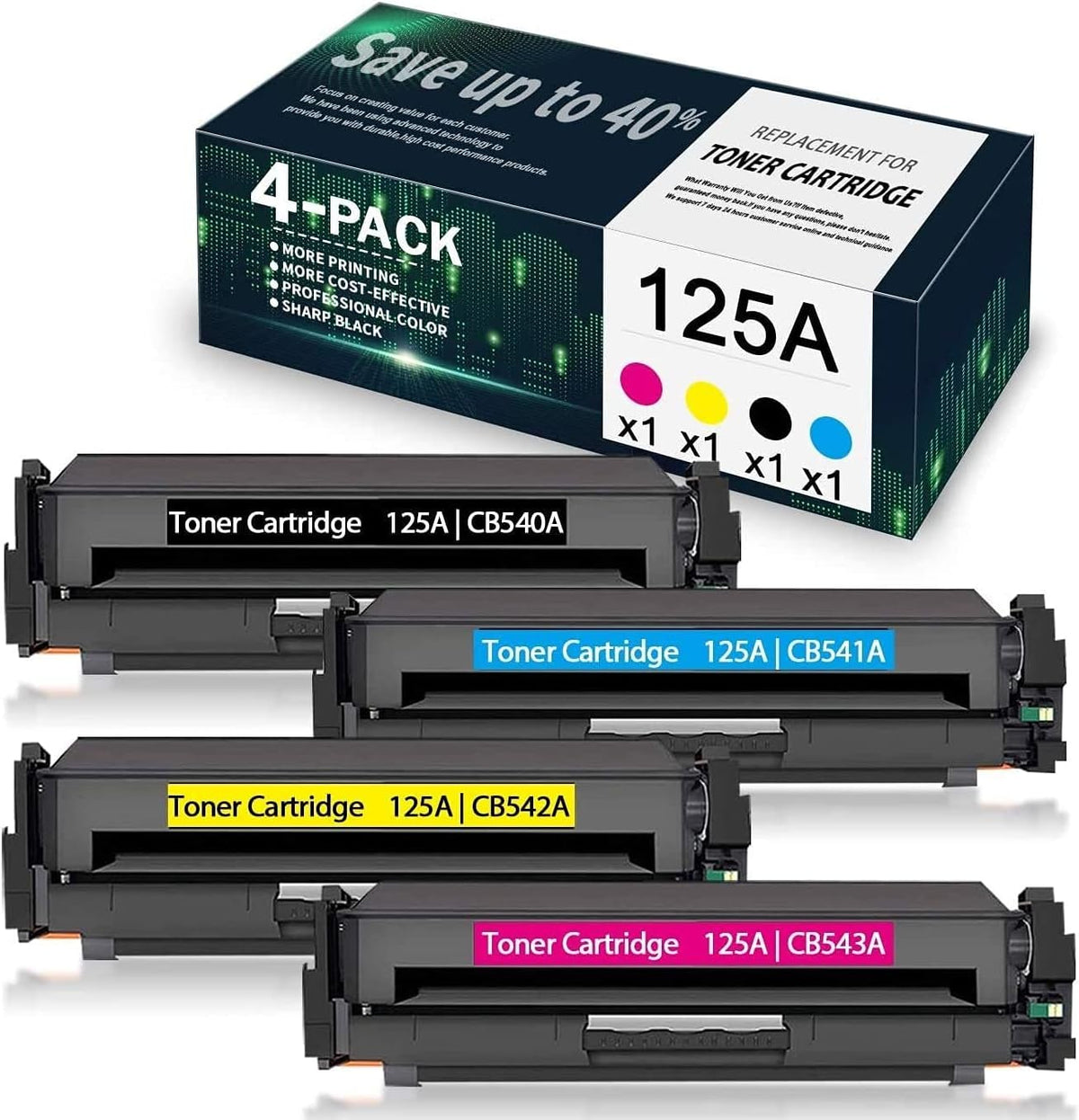 4-Pack Compatible Remanufactured Toner Cartridge V71277