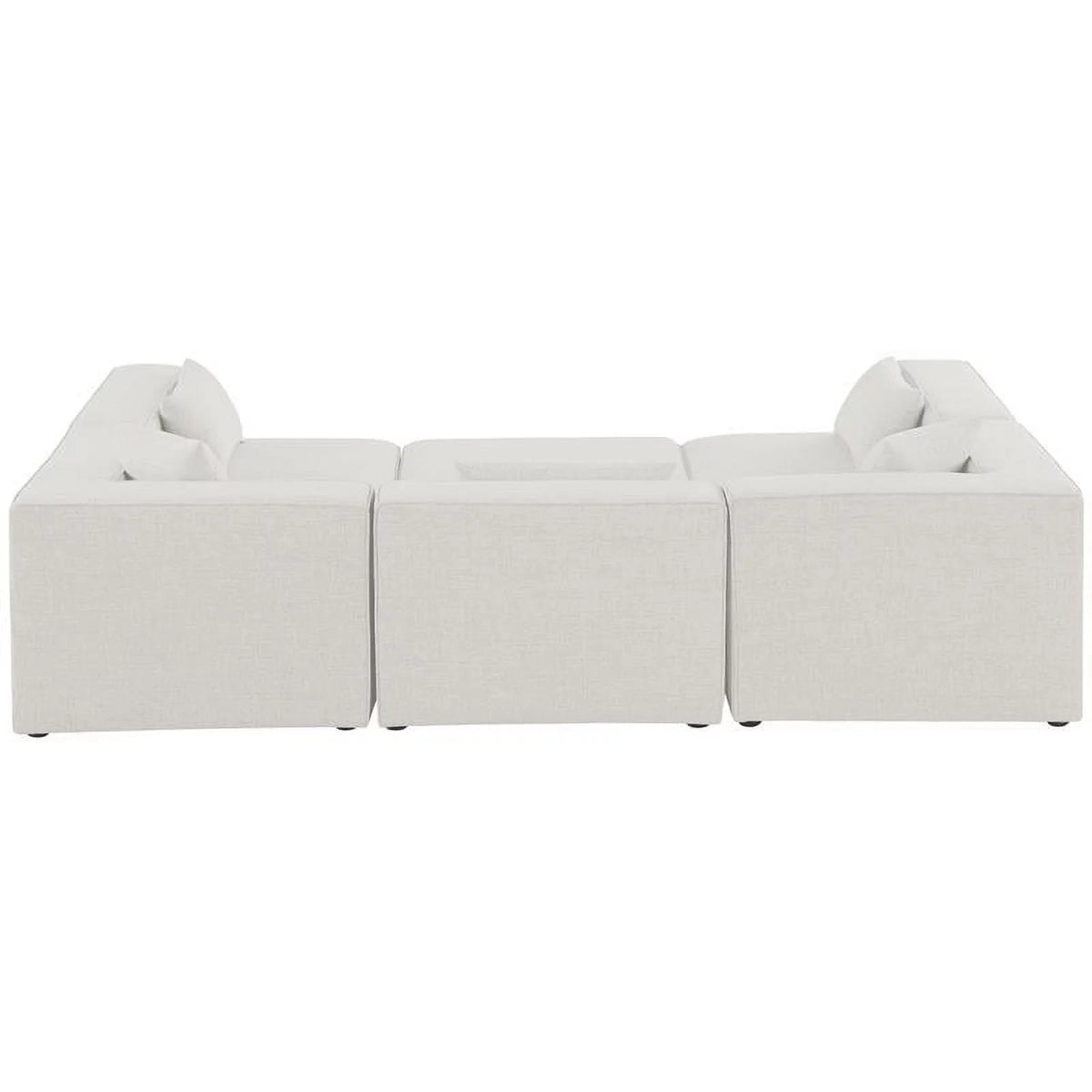 Cream Linen Modular Sectional U100