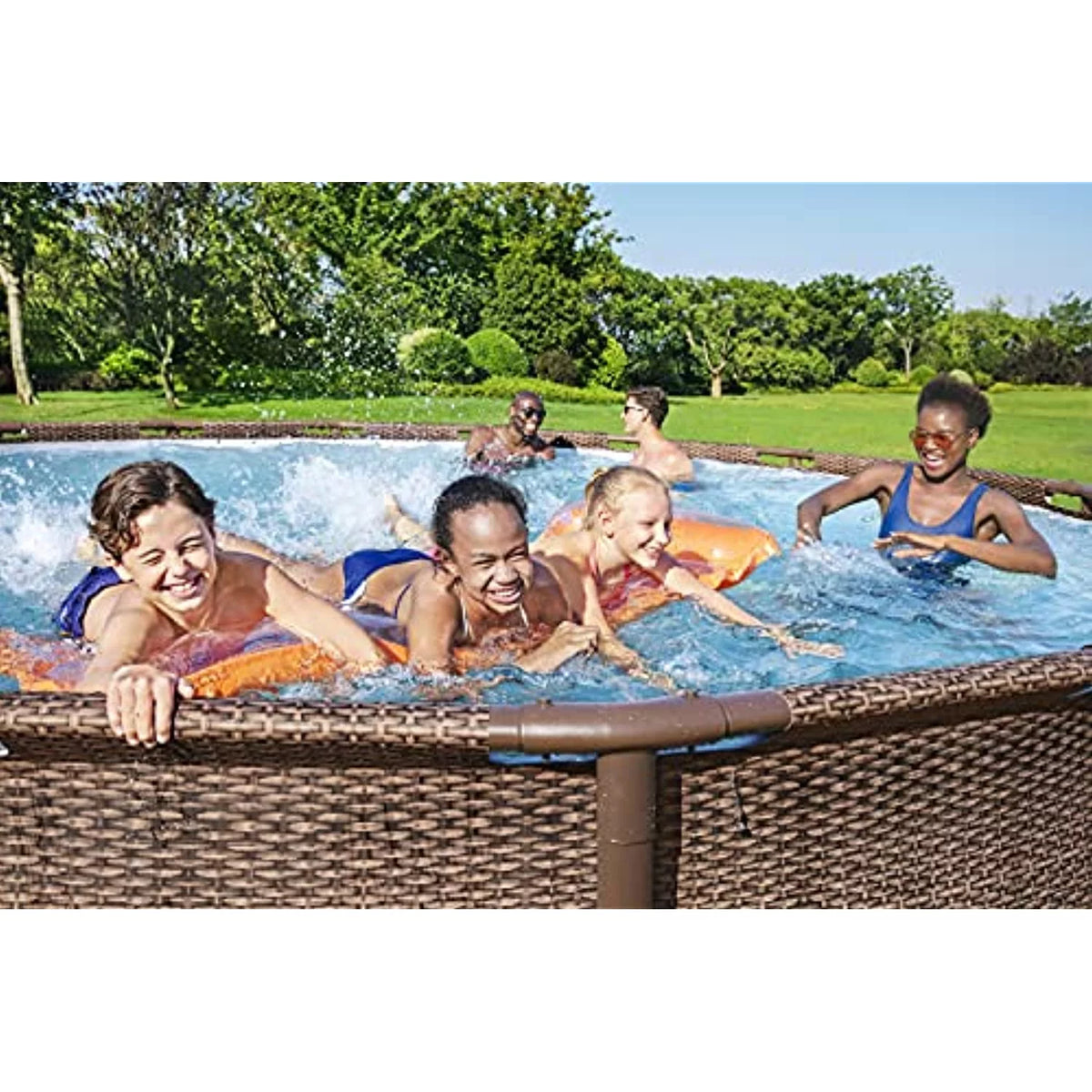Round Metal Frame Above Ground Pool Set D2549