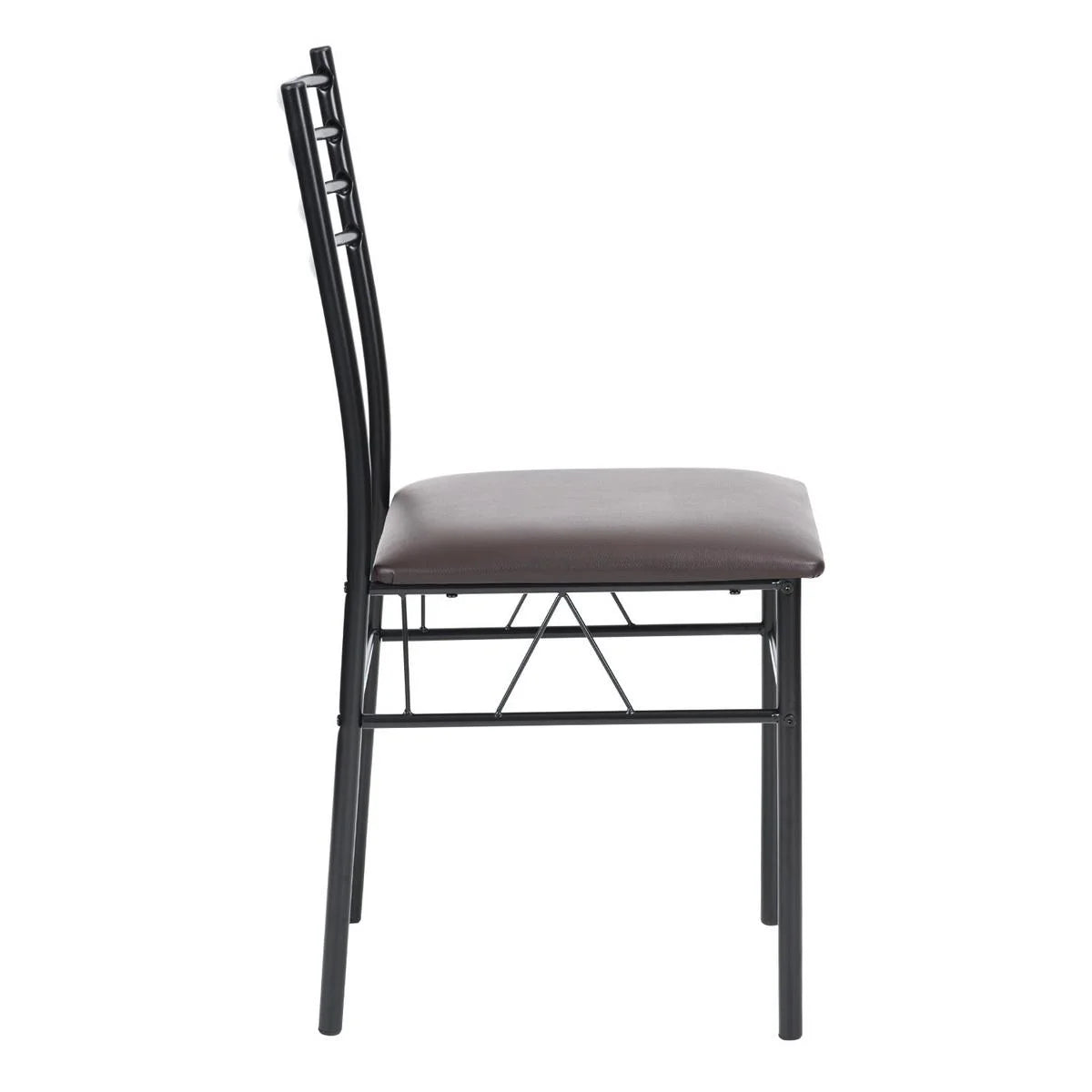 5pc Wood Metal Dining Set Table And 4 Chairs U240