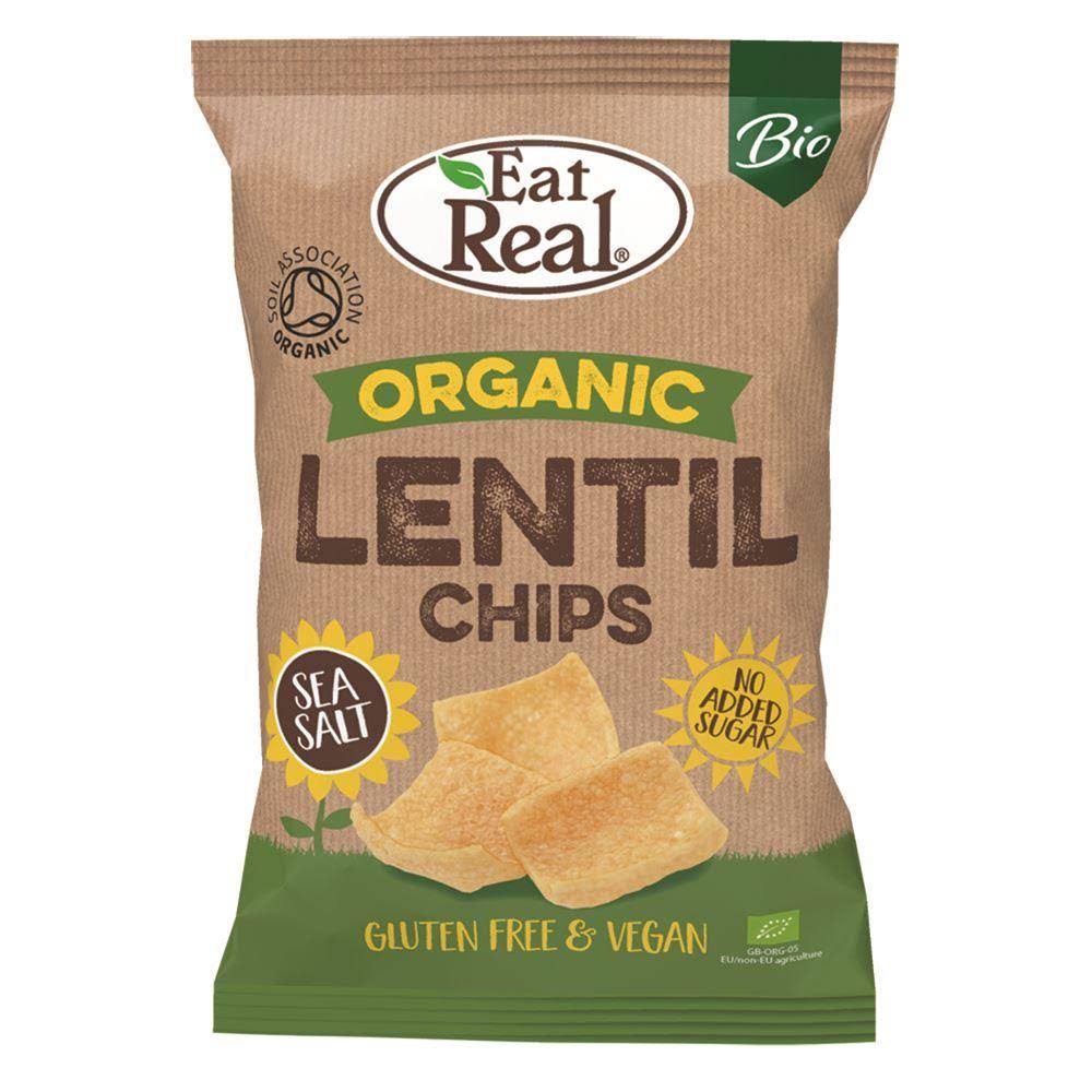 Organic Lentil Chips Sea Salt 100g H767622