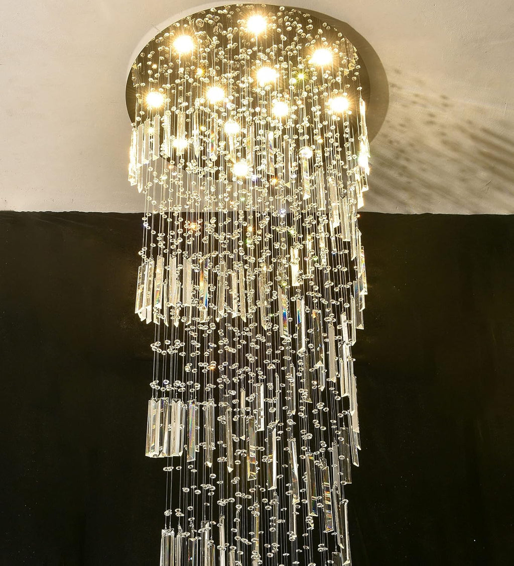 Crystal Chandelier for High Ceiling Z390242