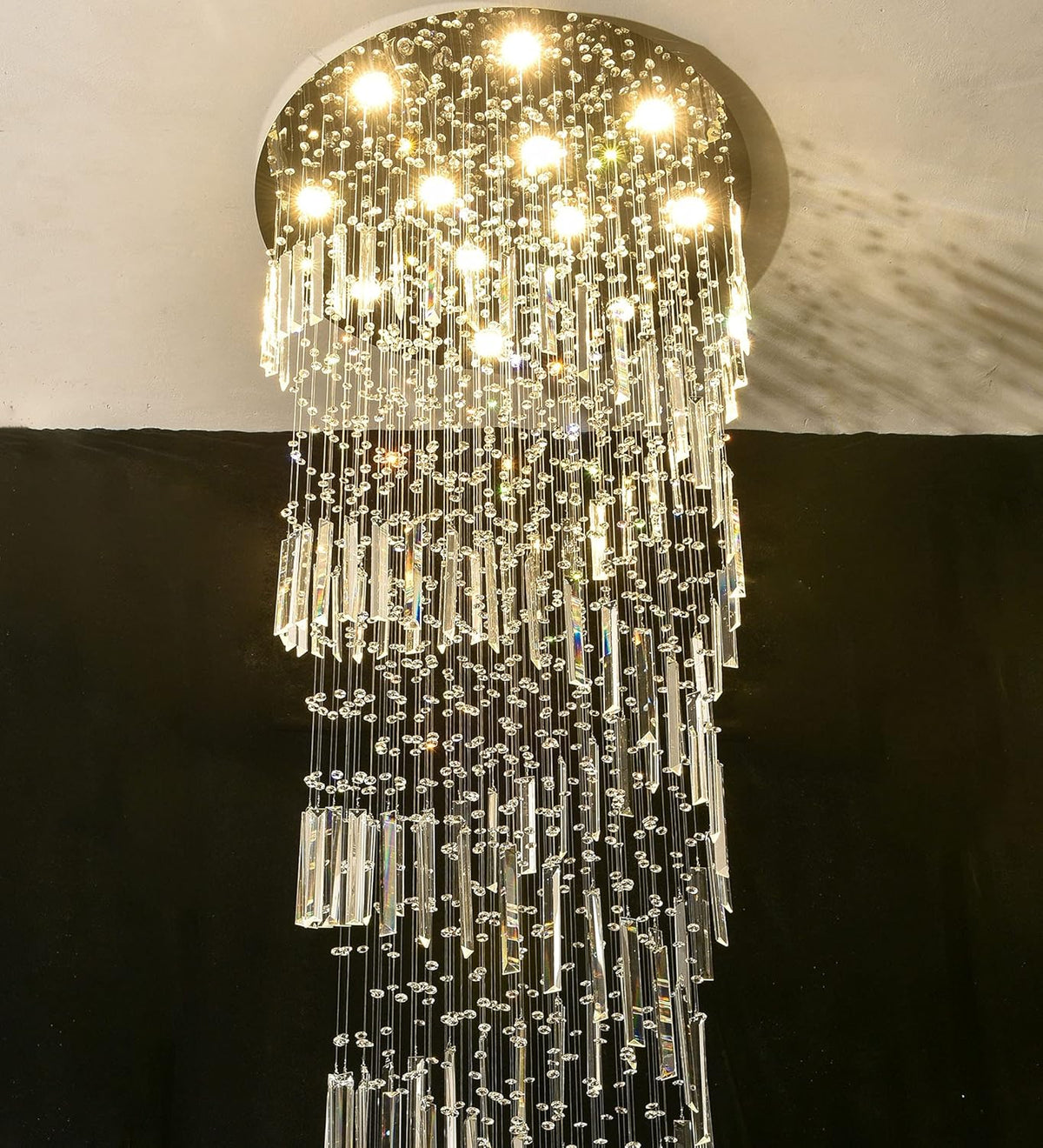Crystal Chandelier for High Ceiling Z390242