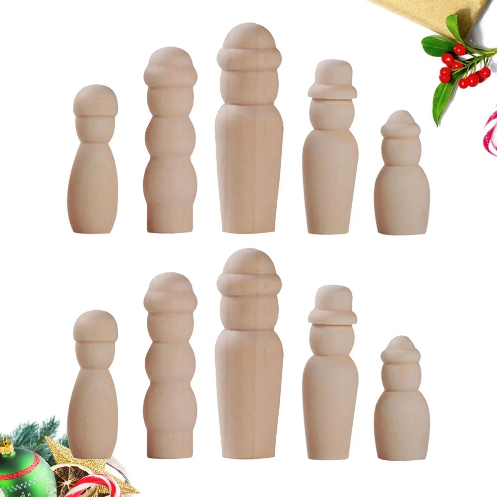 20 in 1 DIY Wooden Doll Bodies H75656