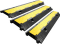 2 Channel Rubber Cable Protector Ramp 3 Pack O2762