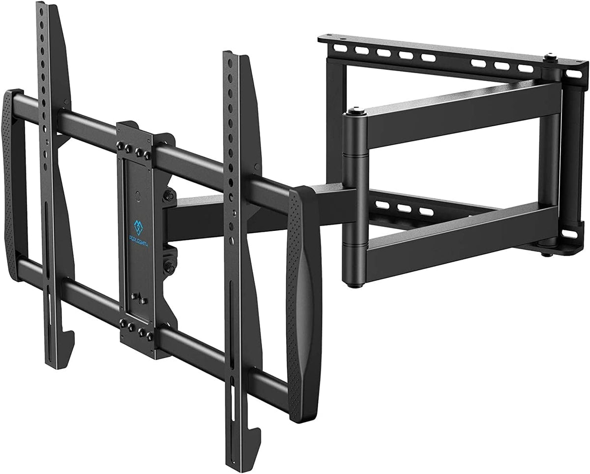Full Motion TV Wall Mount for 37-75 inch LED LCD OLED Flat/Curved TVs with VESA 600x400mm, Articulating Corner TV Bracket Swivel & Tilt, 28 inch Arm Extension, Holds TVs up to 110lbs I9342
