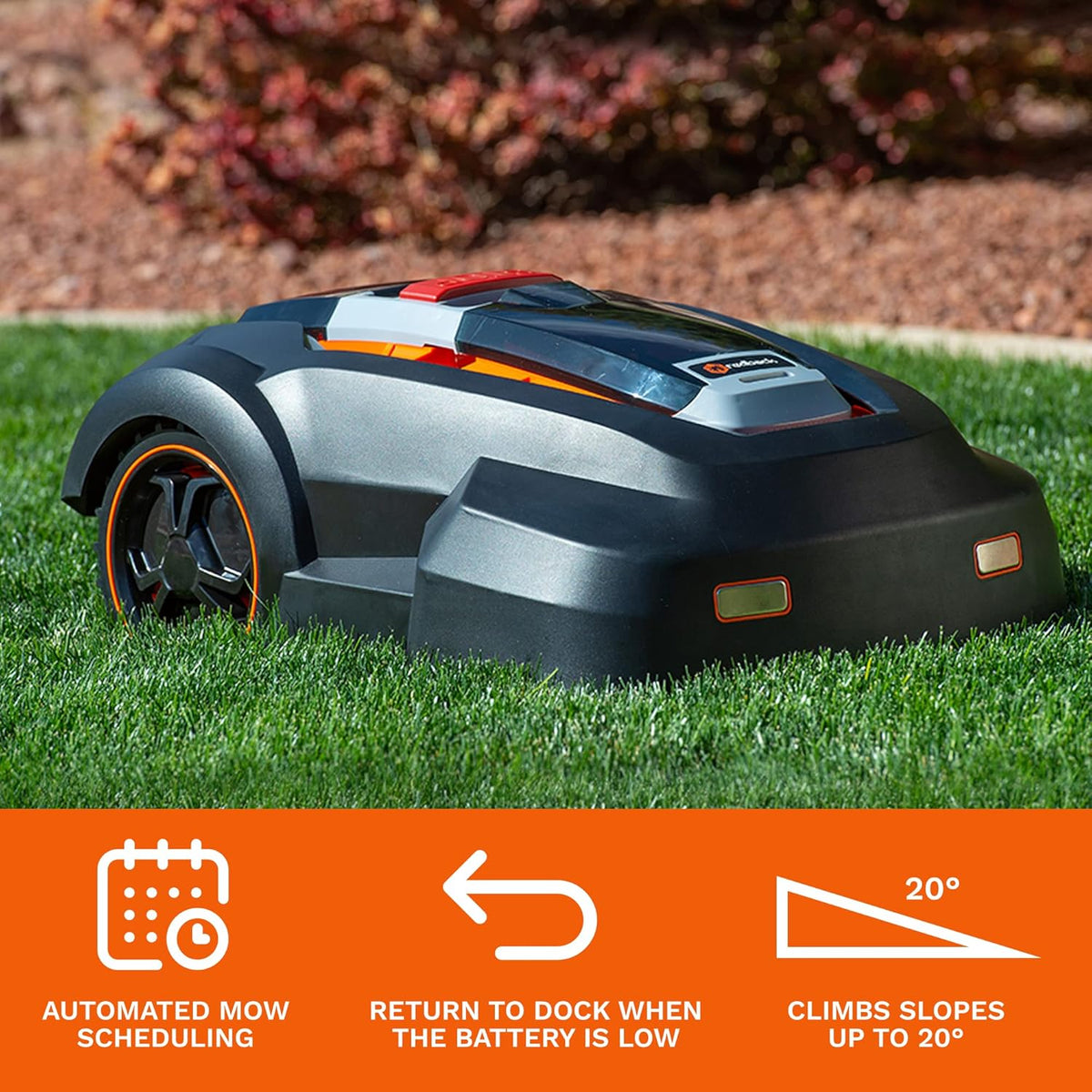 Robot Lawn Mower 9.5inch Cutting Width Brushless Motor R56543