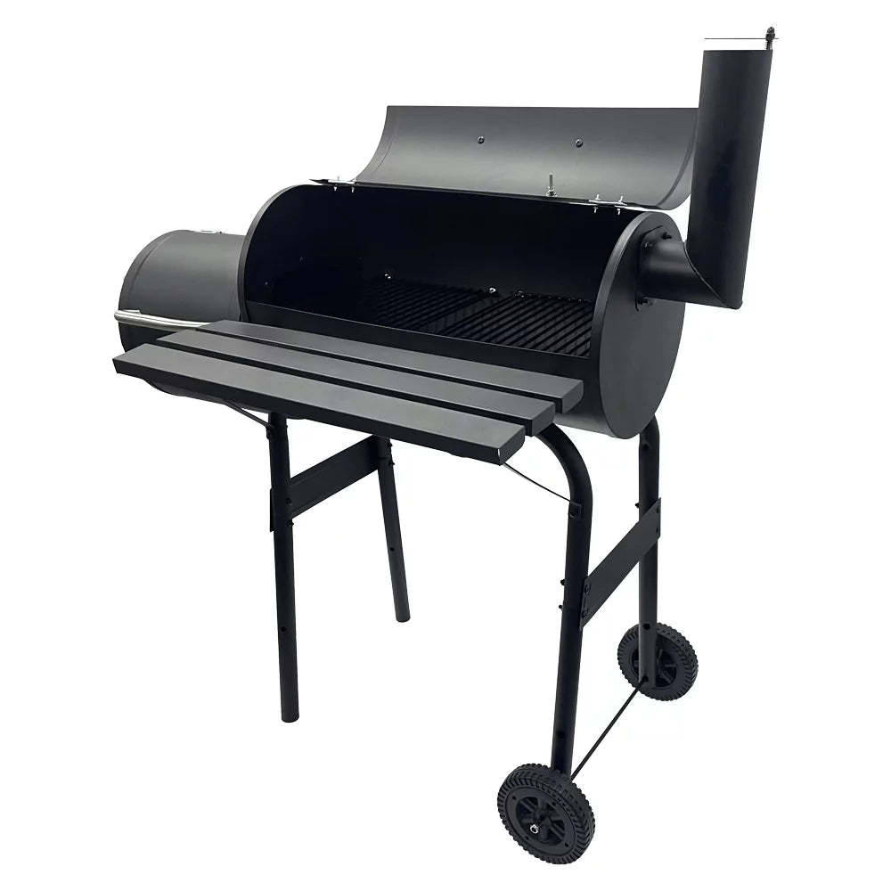 30" BBQ Charcoal Grill Offset Smoker with Cover I165