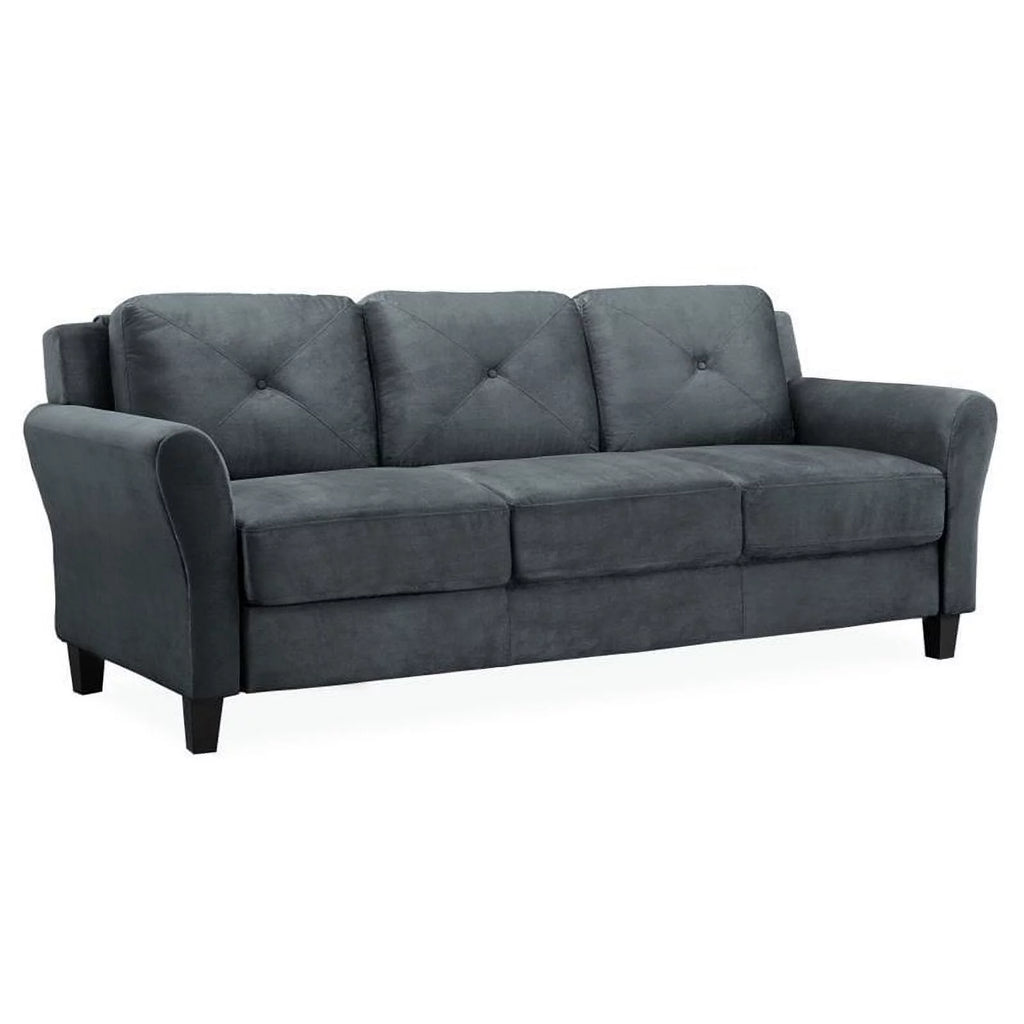 Dark Gray Microfiber Sofa C7926