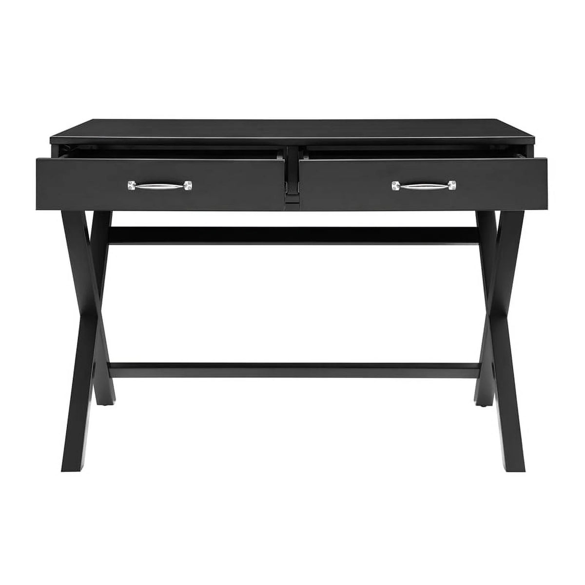 Black 2-Drawer Wood Desk A99880