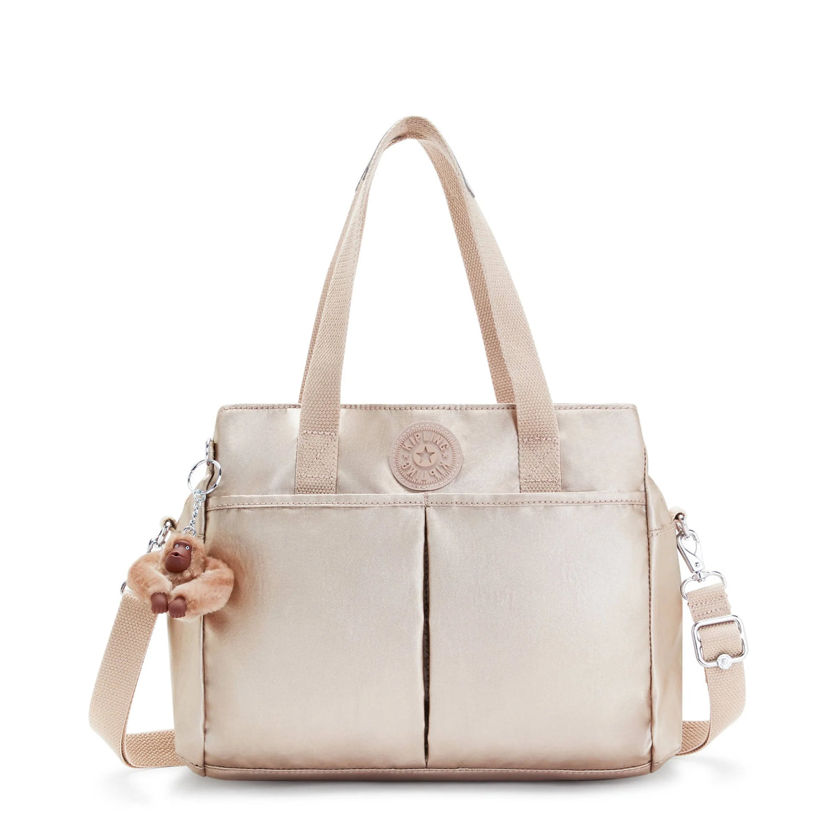Metallic Shoulder Bag with Adjustable Strap C372