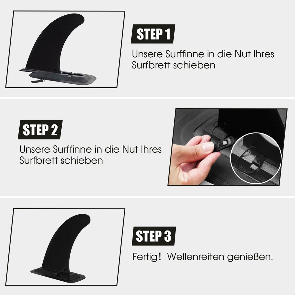 Detachable Single Fin for Longboard and Paddleboard T11907