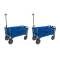 Heavy Duty Compact Folding Outdoor Utility Cart 2 Pack D7410