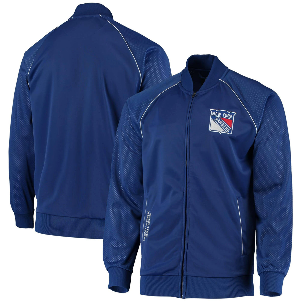 Blue Full-Zip Raglan Track Jacket E342849