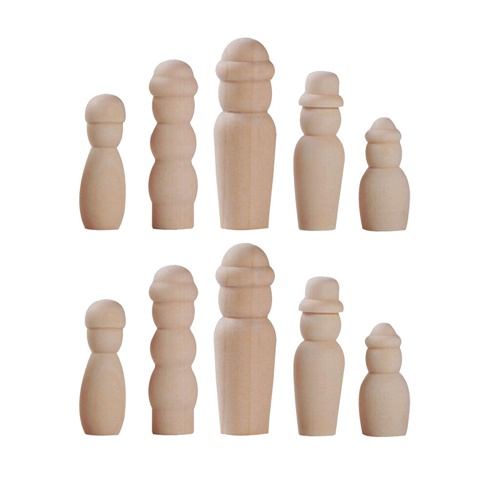 20 in 1 DIY Wooden Doll Bodies H75656