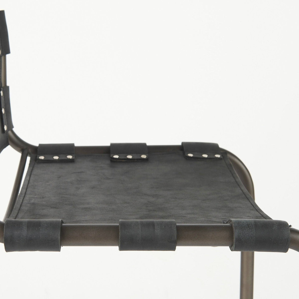 Black Leather Counter Stool Z477