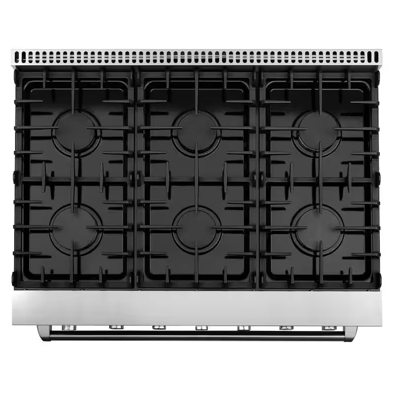 36 in. 6.0 cu. ft. Gas Range with Convection Oven in Stainless Steel W398121