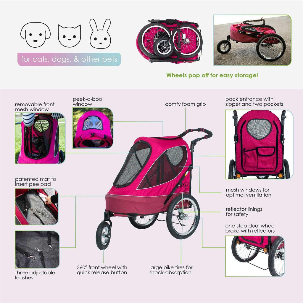 All Terrain Jogger Pet Stroller A6054