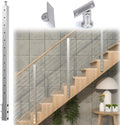42”x2”x2” Stainless Steel Brushed Weldless Cable Railing Post R805
