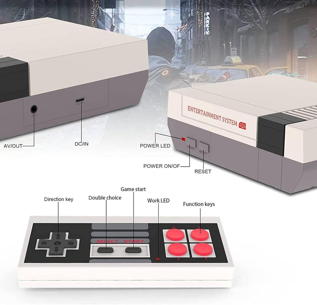 Classic Retro Games Console with Built in 620 Games and 2 Controllers T796614