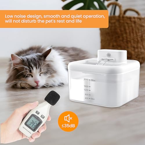 68Oz/2.0L Wireless Cat Water Fountain M87115