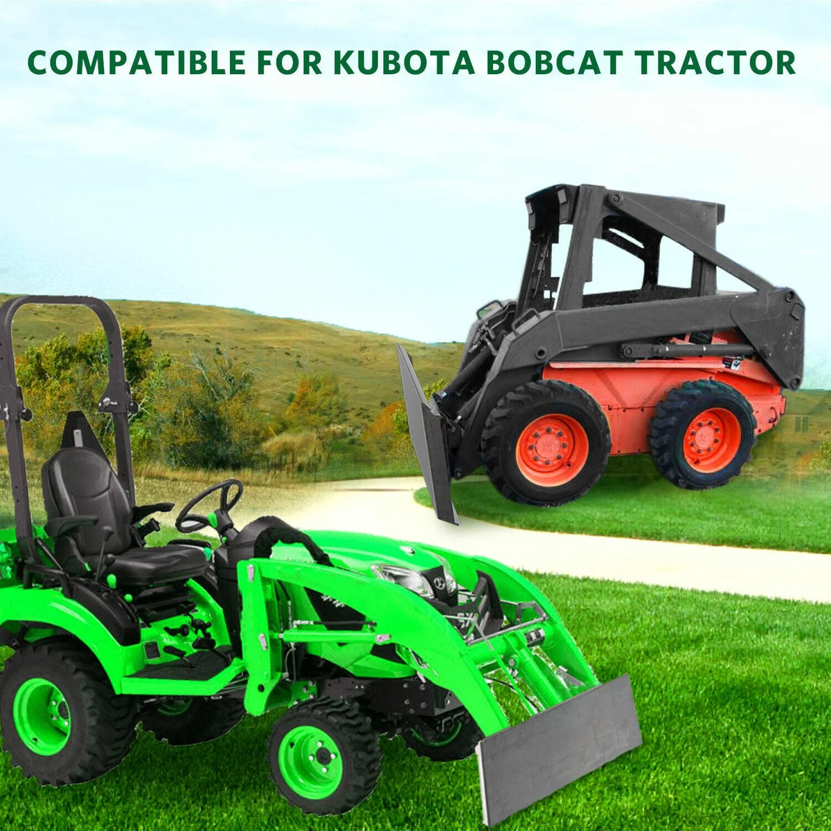 3/8" Quick Tach Attachment Mount Plate Skid Steer Hitch Steel Front Loader Plate C750648