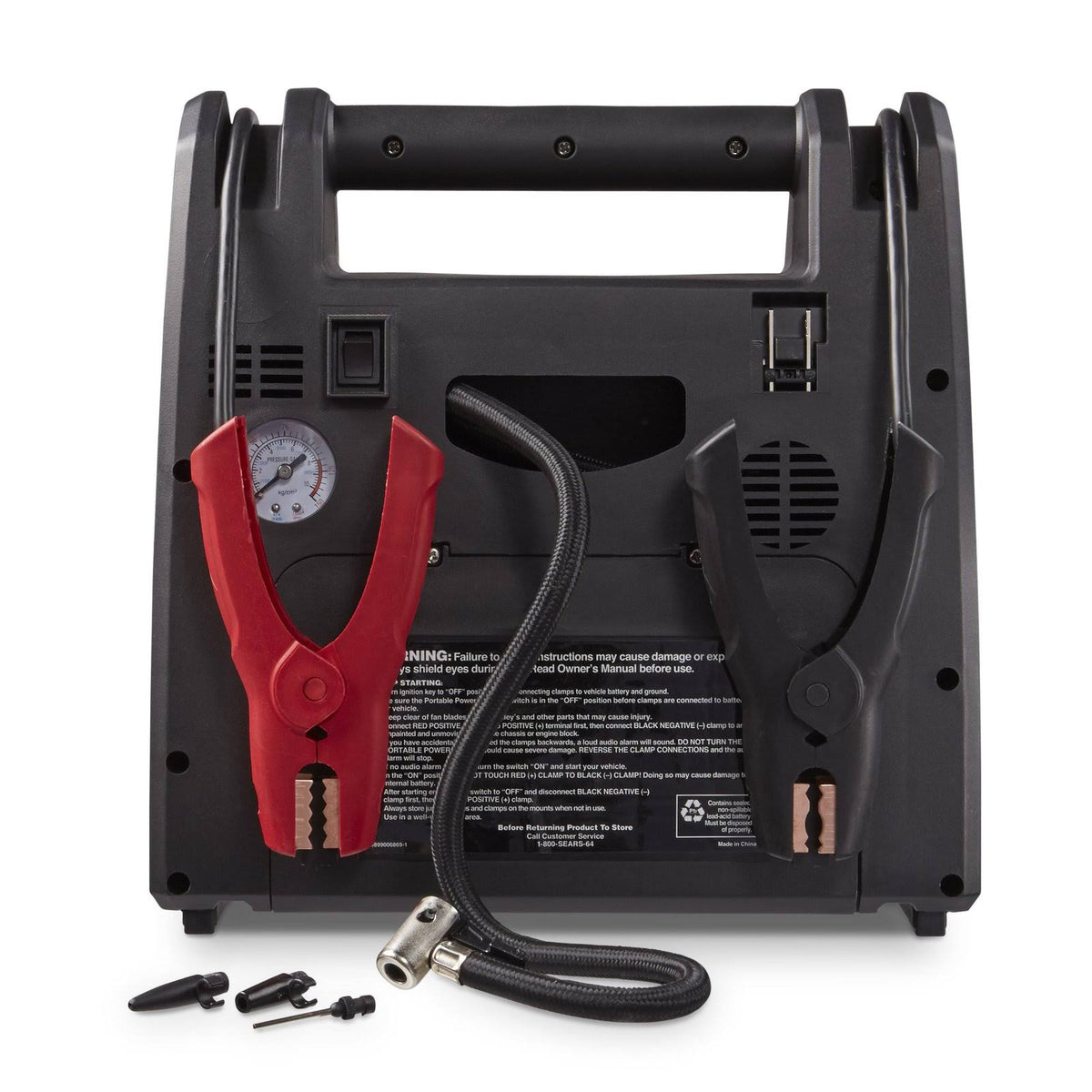 Portable Power 950 Peak Amp 12 Volt Jump Starter with 1-USB 2-12V Power Ports 150 PS E31340