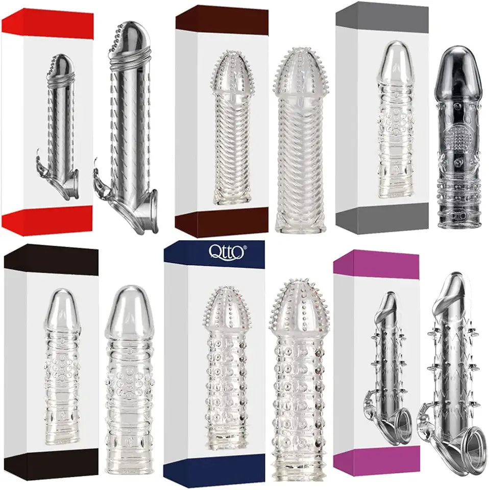 6 Piece Set Crystal Silicone Sheath I94785