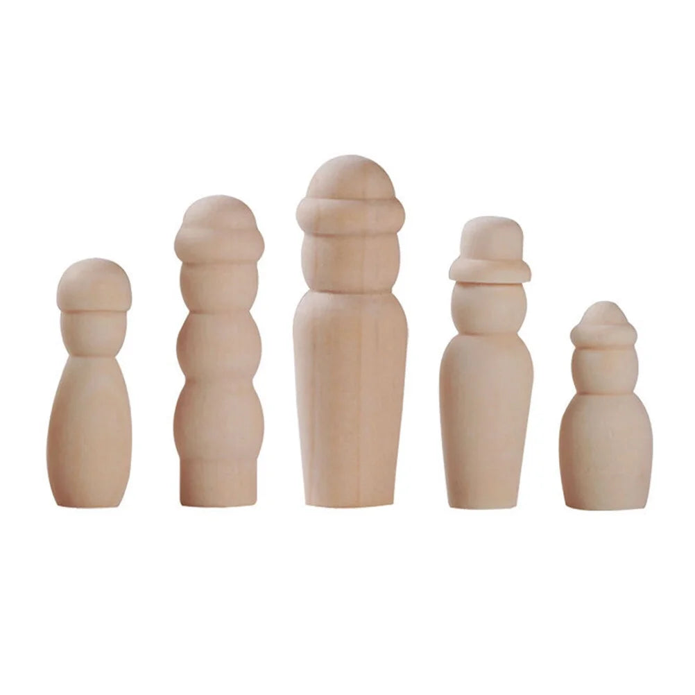 20 in 1 DIY Wooden Doll Bodies H75656