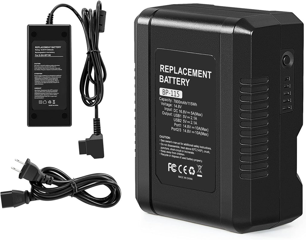 115Wh 7800mAh V Mount Battery with Dual D-Tap & USB Port S1194