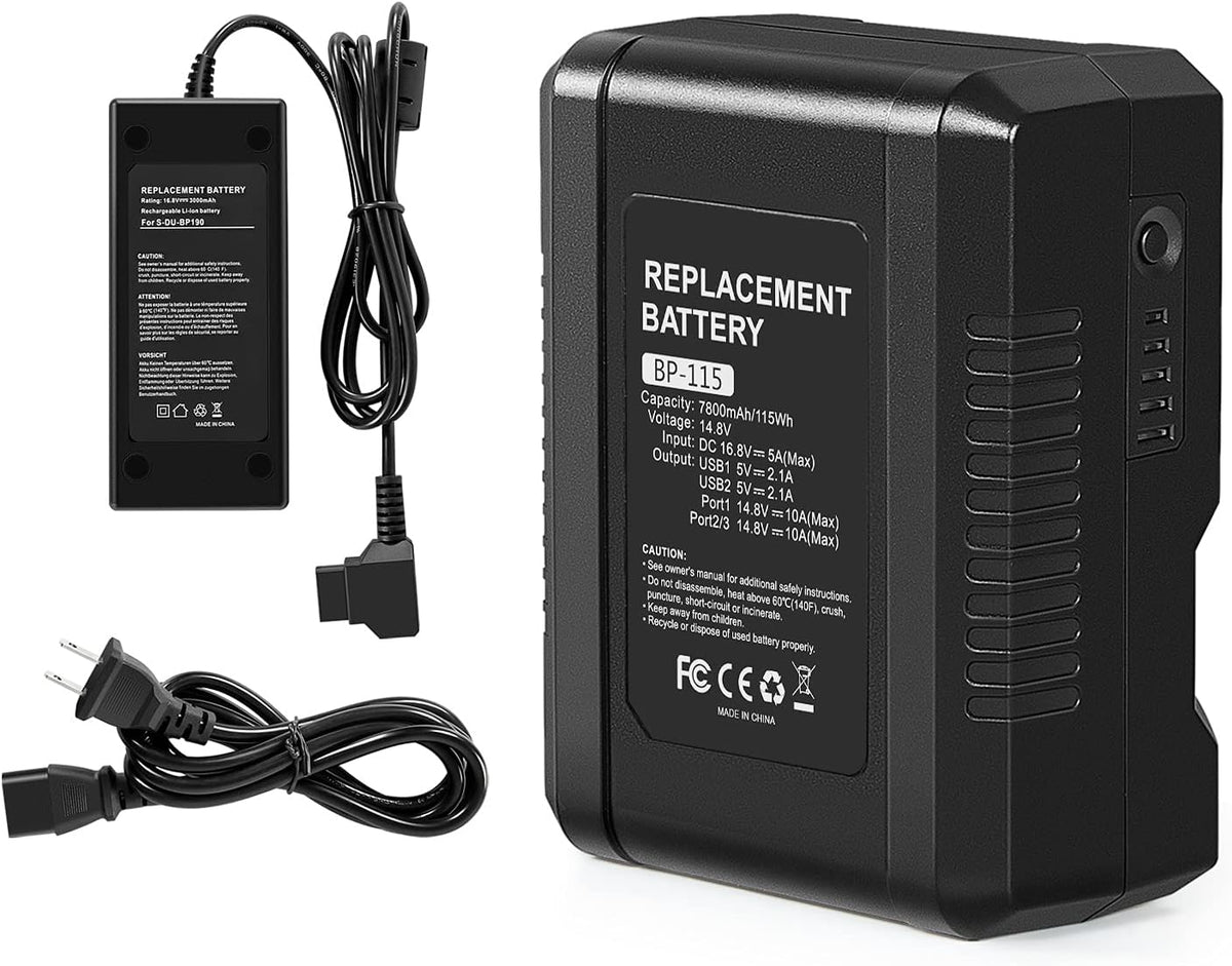115Wh 7800mAh V Mount Battery with Dual D-Tap & USB Port S1194