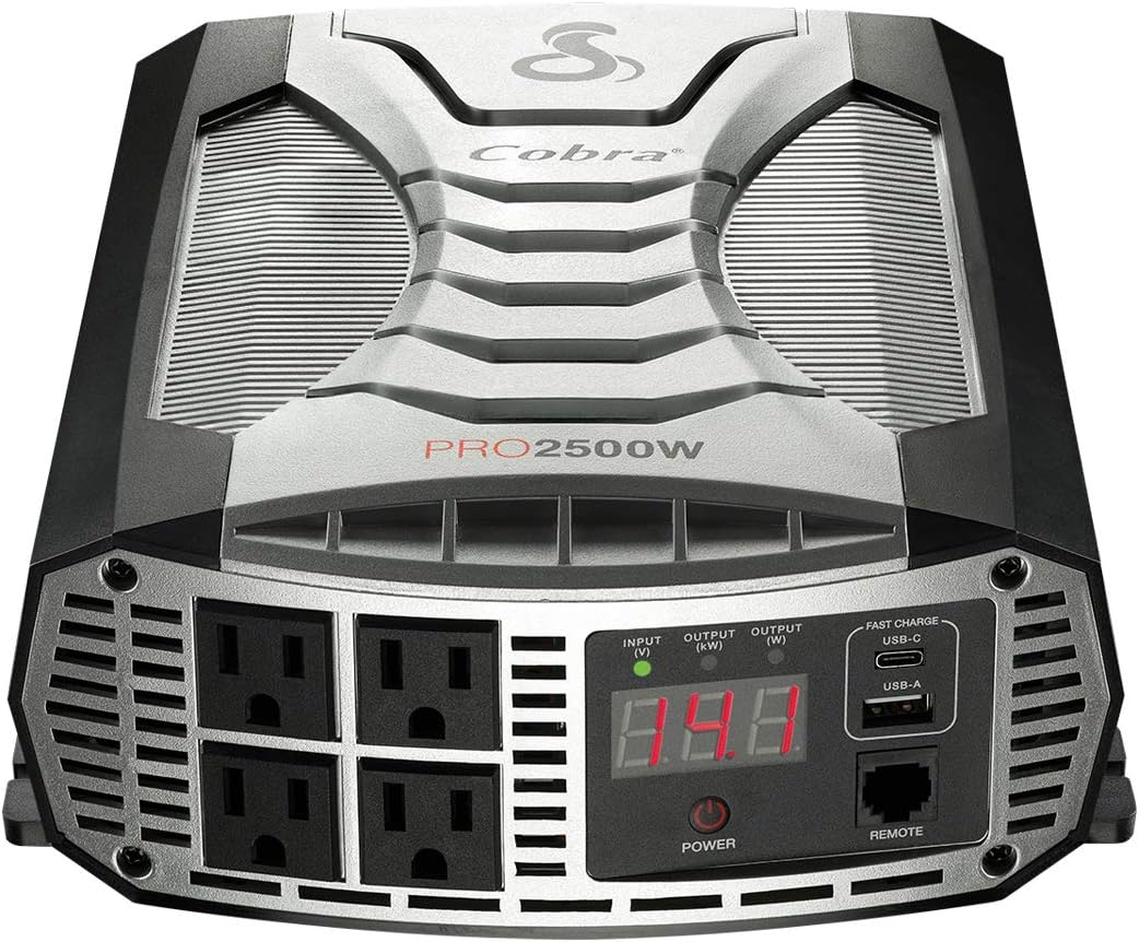 500W Portable Power Inverter with 2 AC Outlets and 2 USB Ports X72556