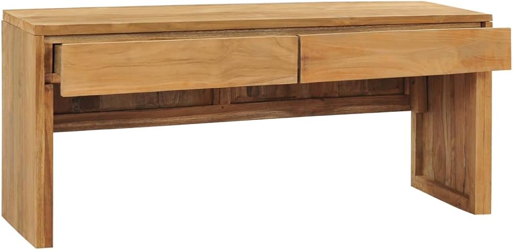 39.4"x13.8"x17.7" Solid Wood Teak TV Stand J3343