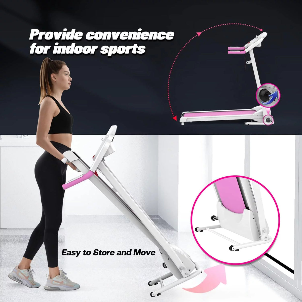 Folding Electric Treadmill K804