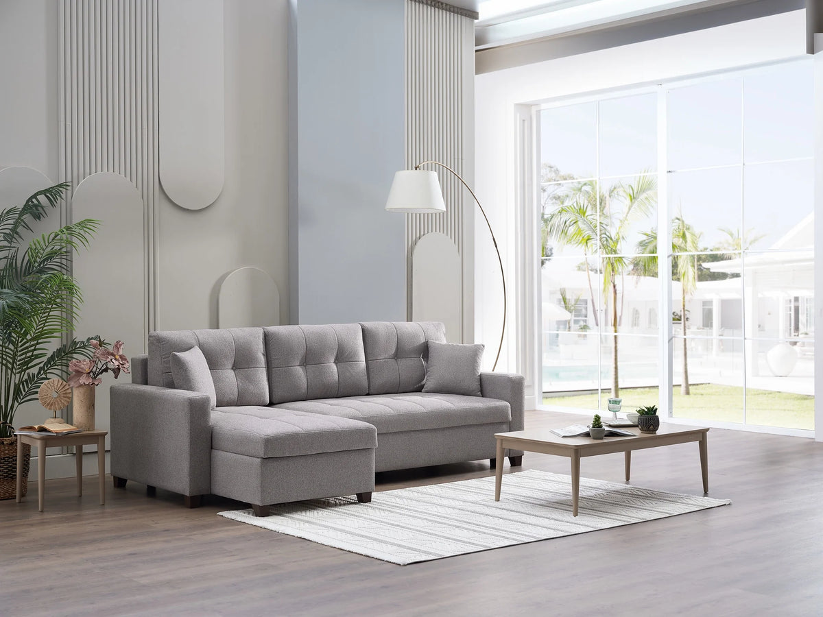 102" Queen Sleeper Reversible Sectional with Storage M227