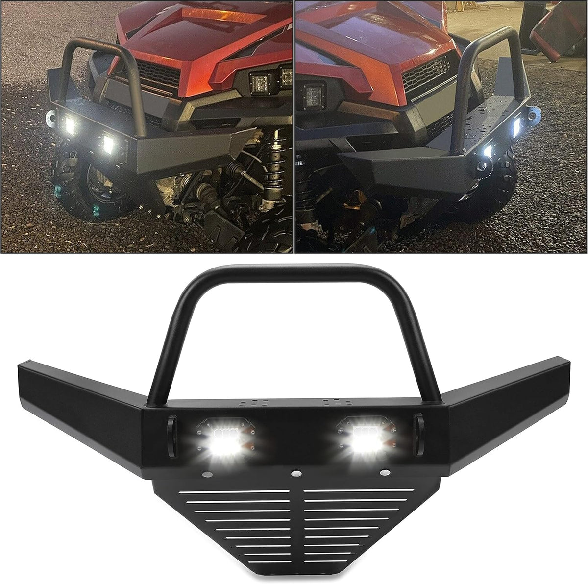 Front Winch Bumper with LED Lights for Polaris Ranger W670287