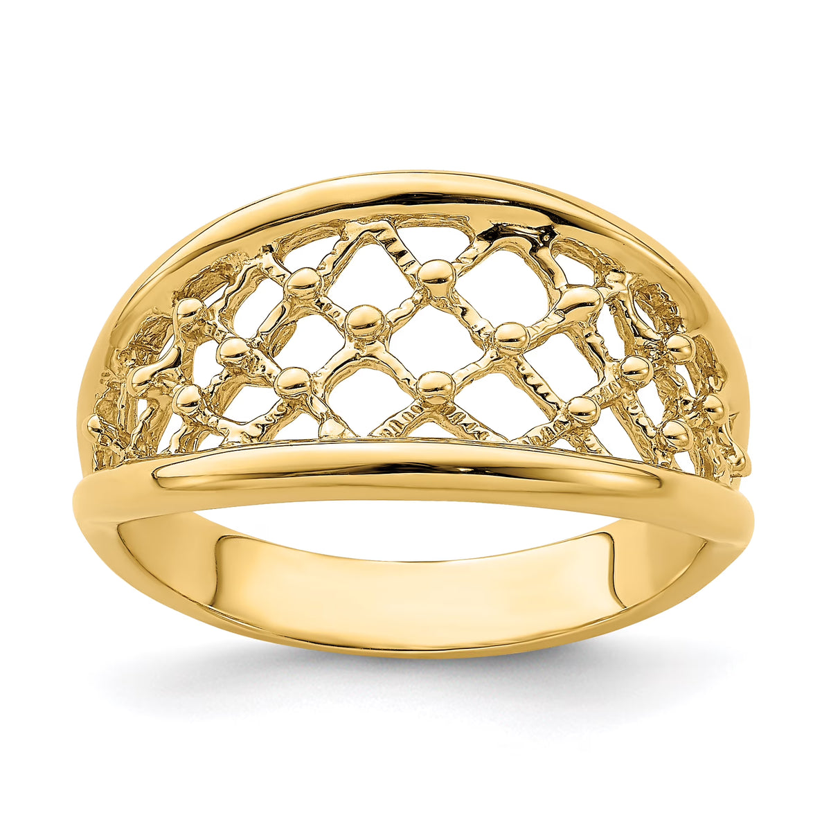 Tapered Mesh Band Ring V21428
