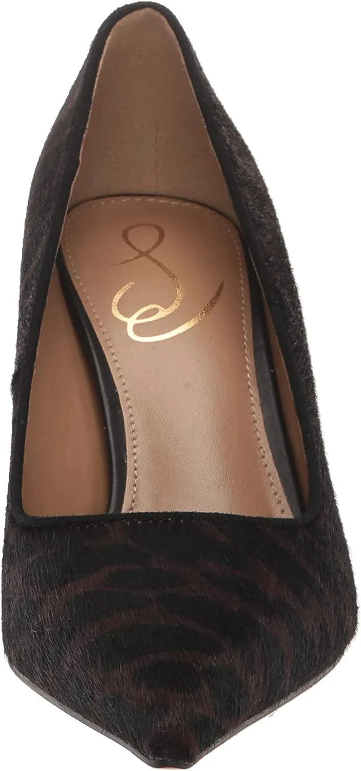 Brown Multi Pointed Toe Slip On Pumps H90386