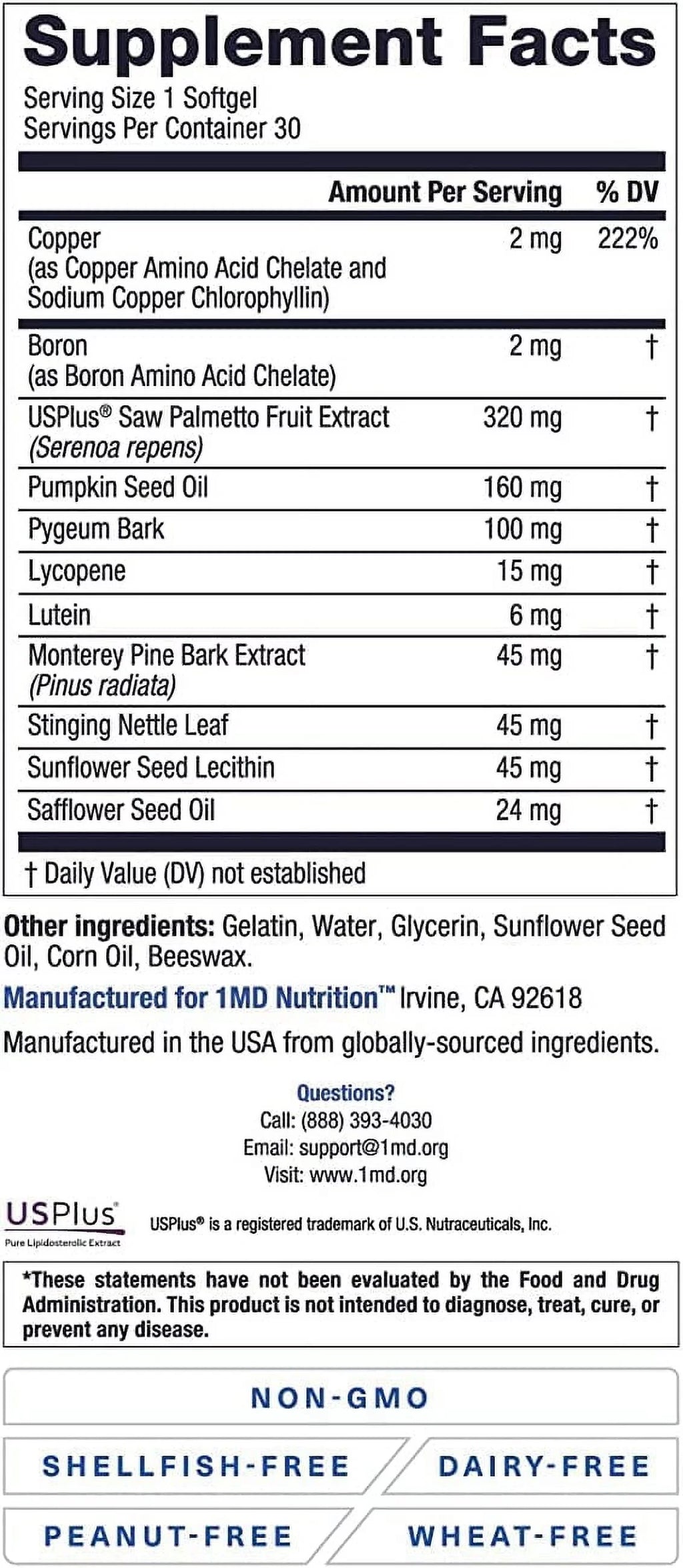 Saw Palmetto Prostate Support Supplement 2-Pack D992458