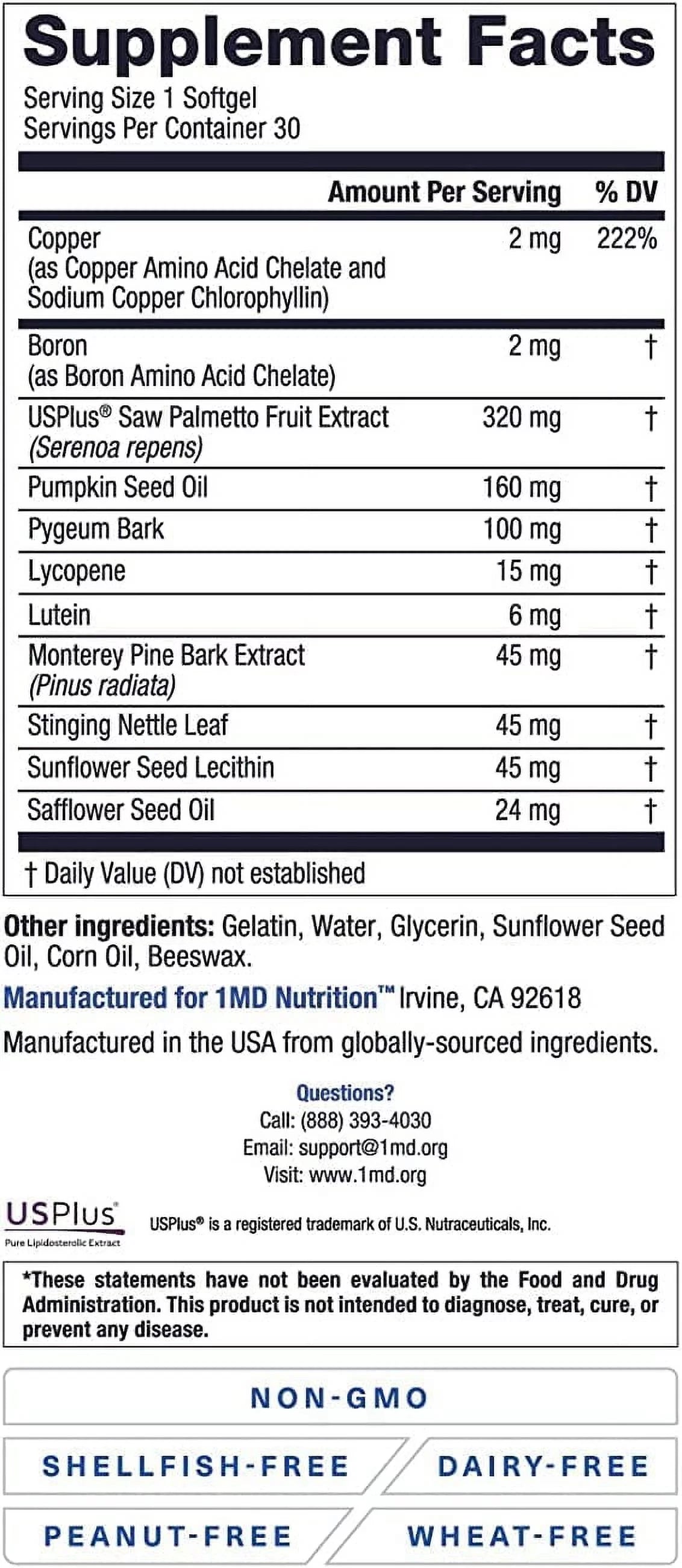Saw Palmetto Prostate Support Supplement 2-Pack D992458