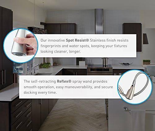 Spot Resist Stainless One-Handle Pulldown Bar Faucet A557632