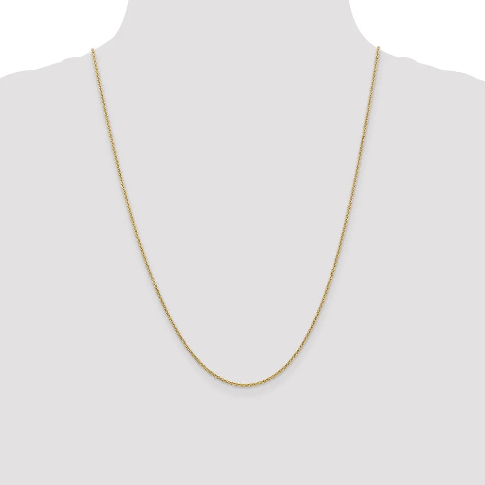 14kt Yellow Gold 24 inch Cable Chain with Lobster Clasp Q758