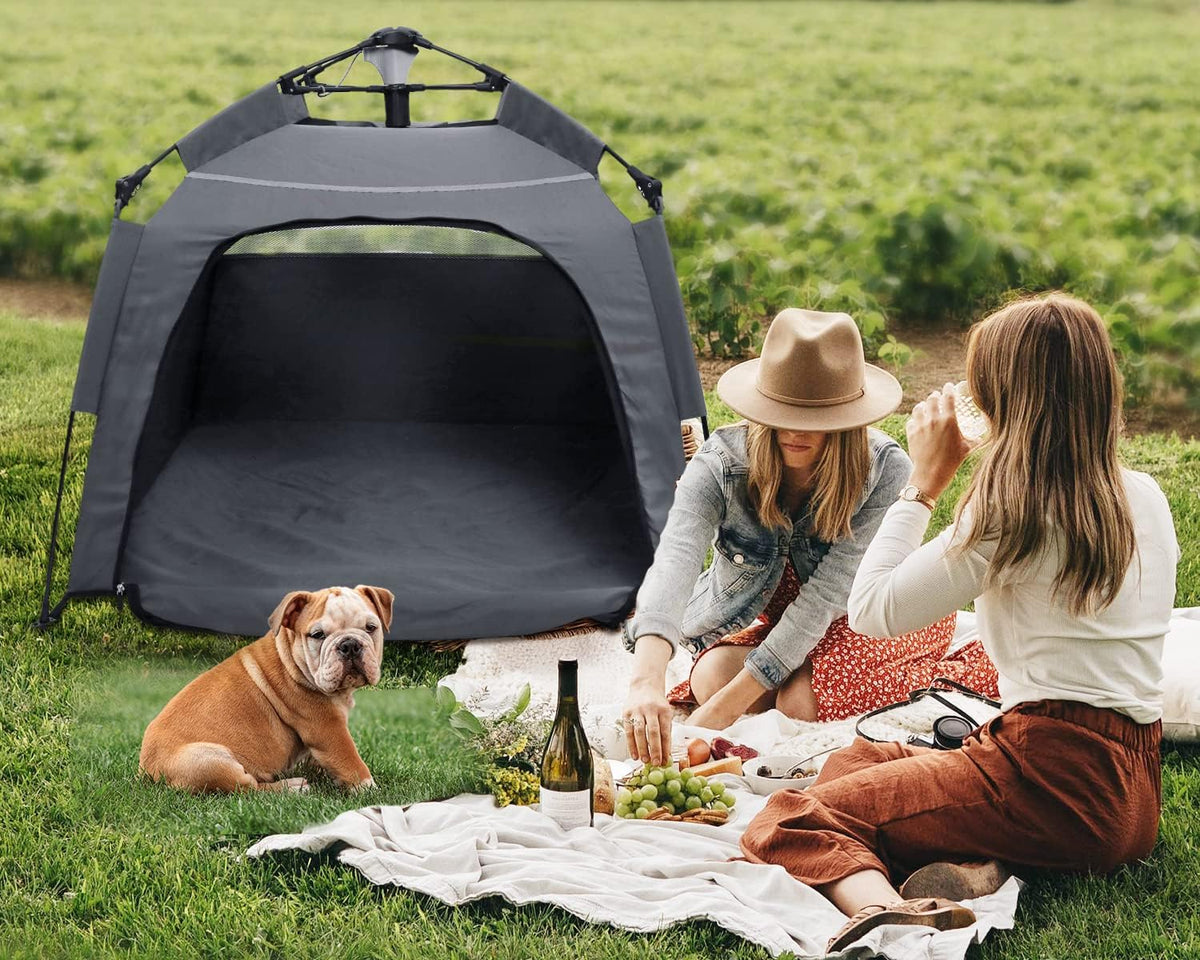 40" X 40" X 28" Foldable Mesh Dog Tent with Shoulder Bag E917