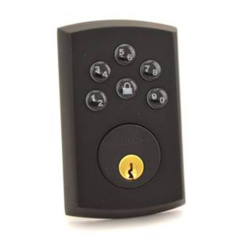 Satin Black Keyless Electronic Deadbolt Z664