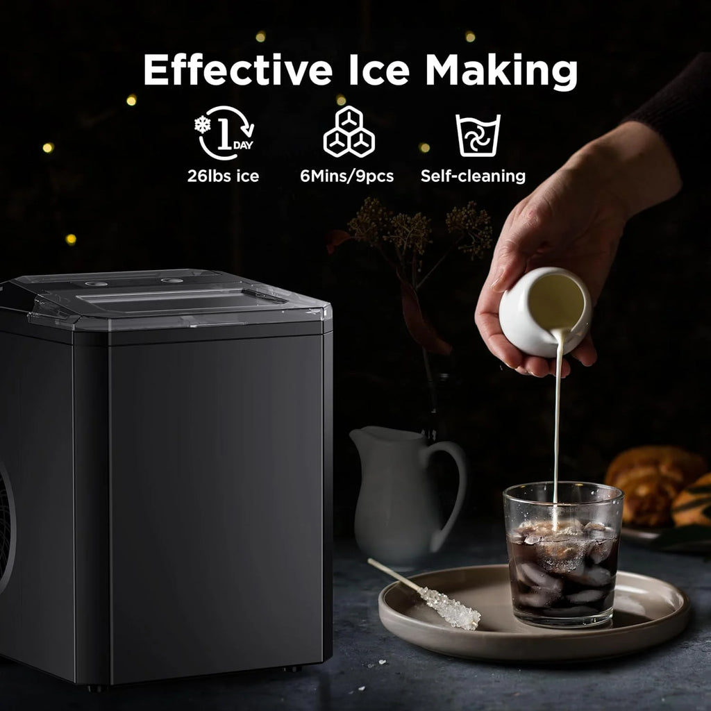 Portable Countertop Ice Maker 26lbs/24hrs Black Z4842