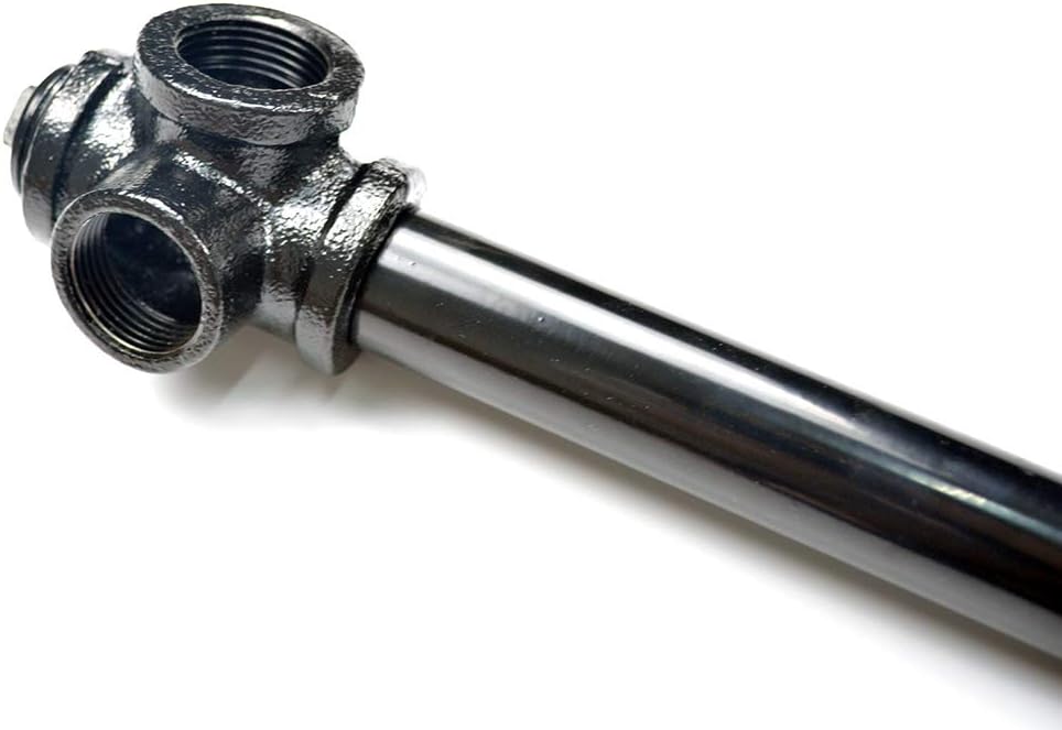 Black Wall Mount Pipe Shelf P65806