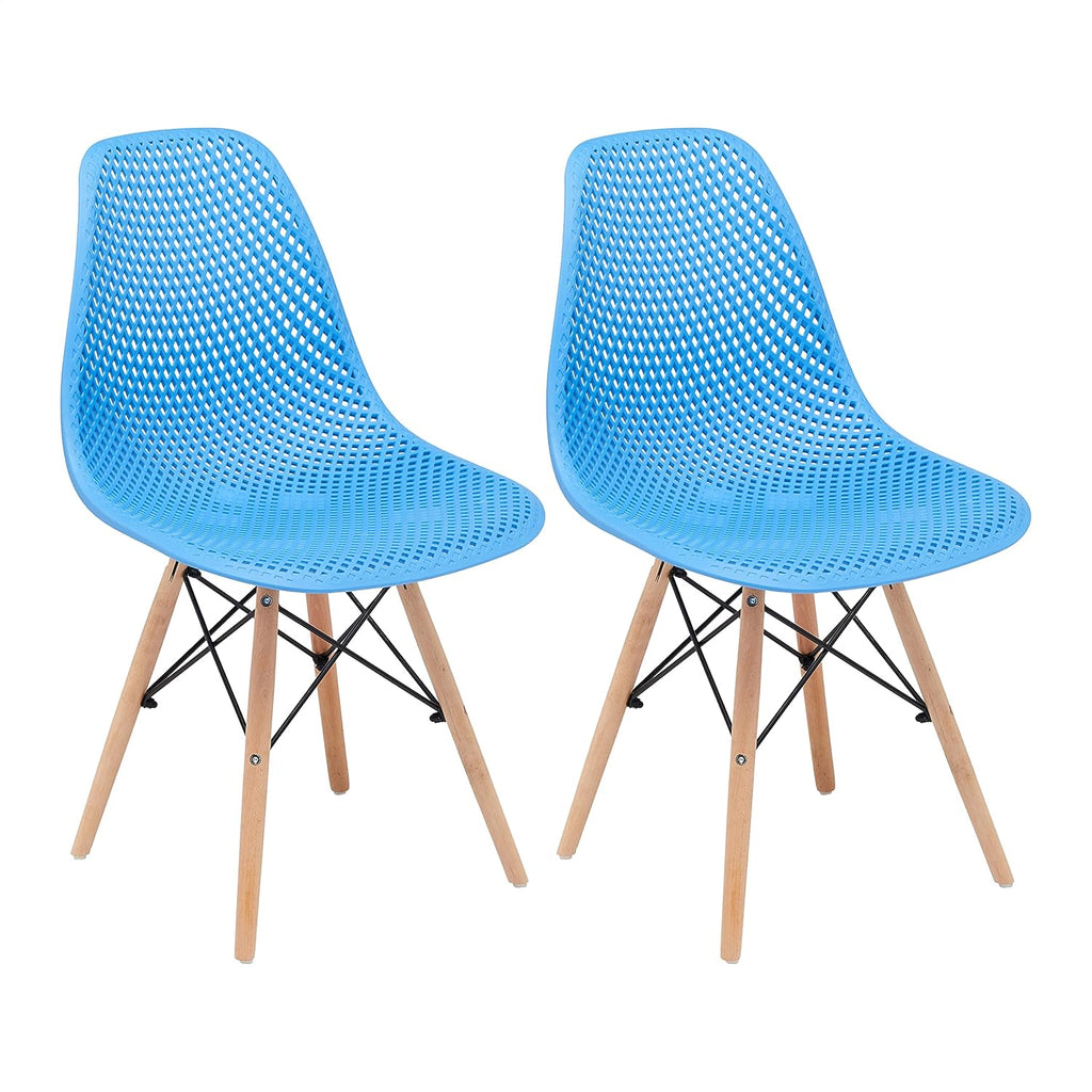 Beige Plastic Shell Chair with Beech Wood Legs U152850