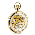Stainless Steel Gold-Plated Mechanical Open Face Pocket Watch M196851
